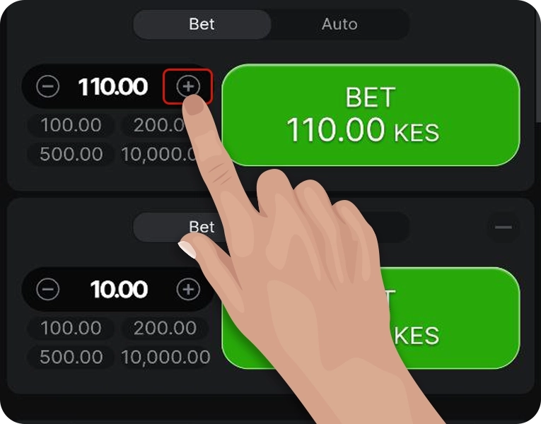 Bet value selection