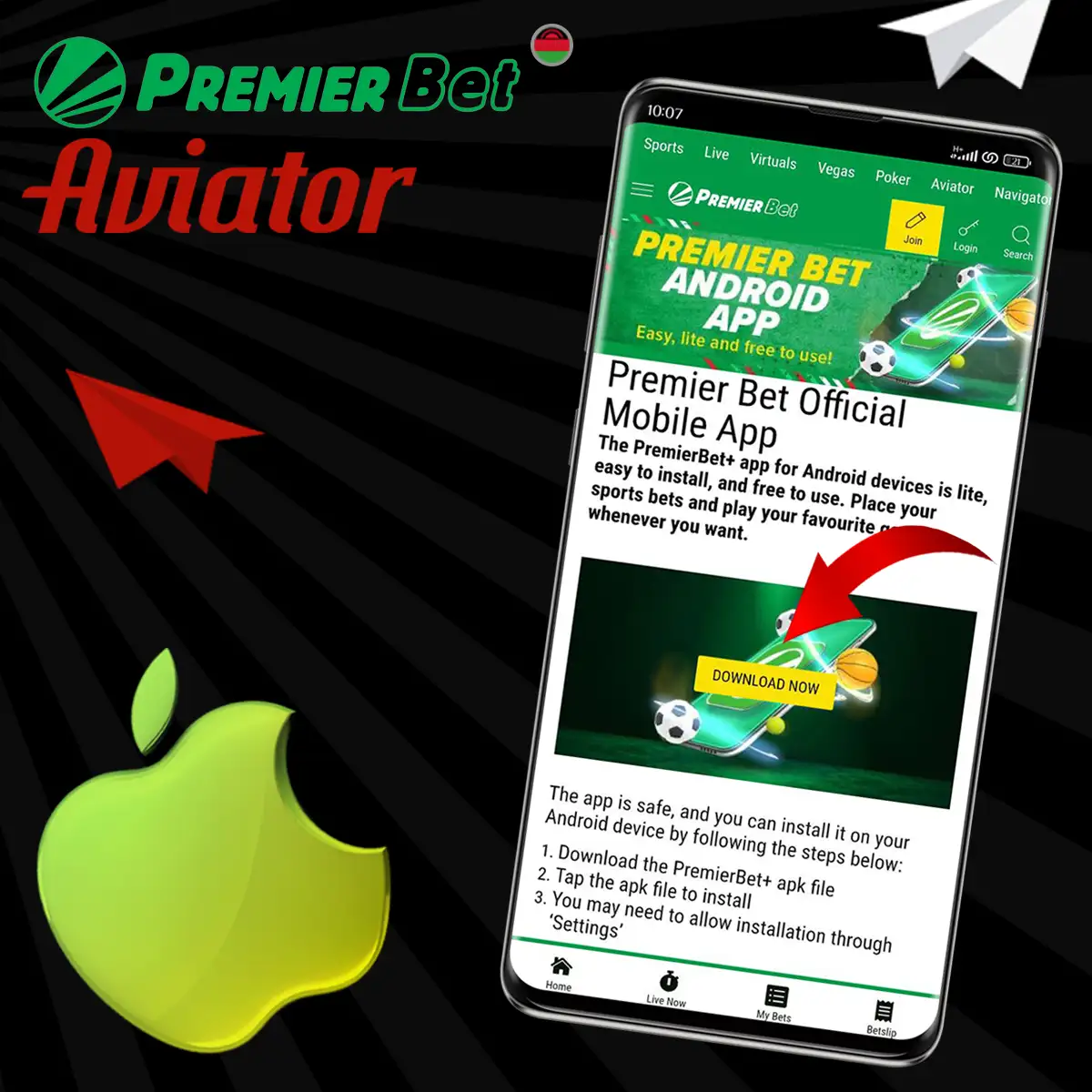 Premierbet app for iOS phones