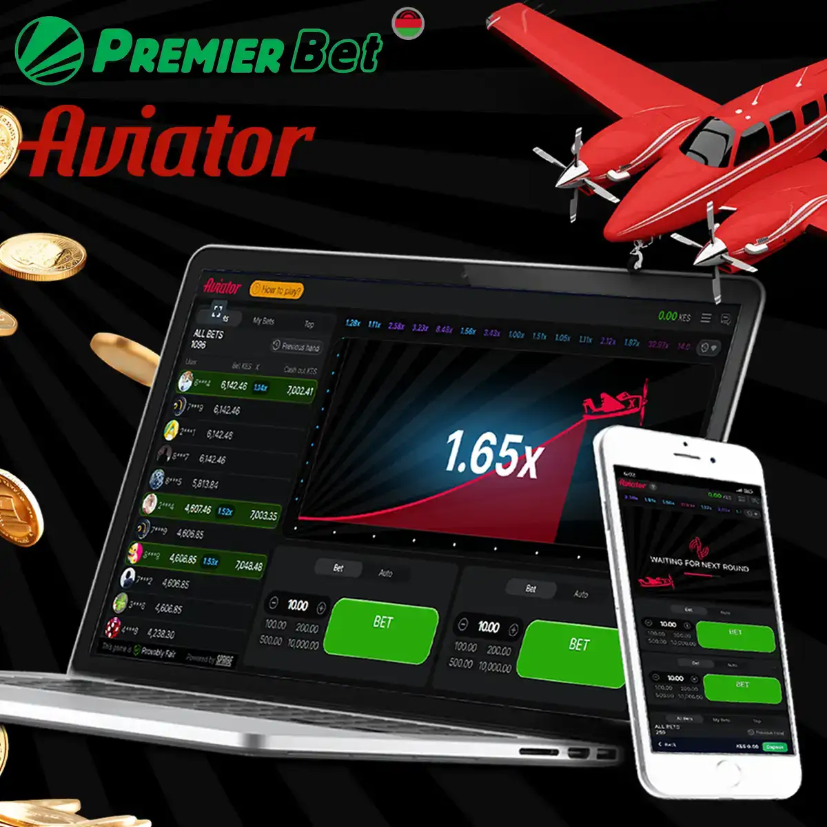 Start playing Aviator on Premier Bet