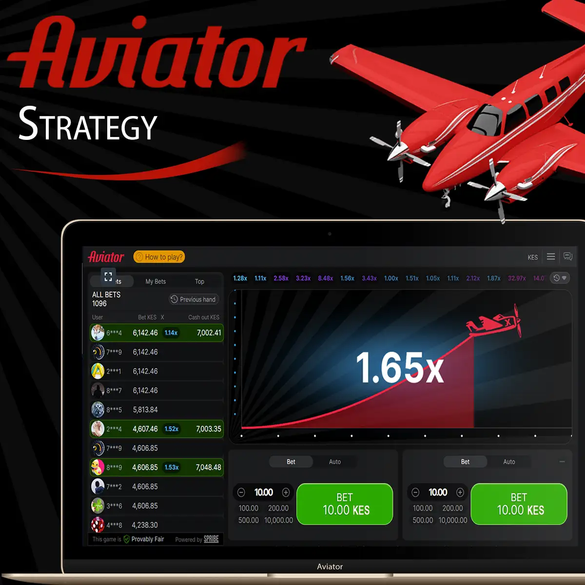 Strategy in the game Aviator