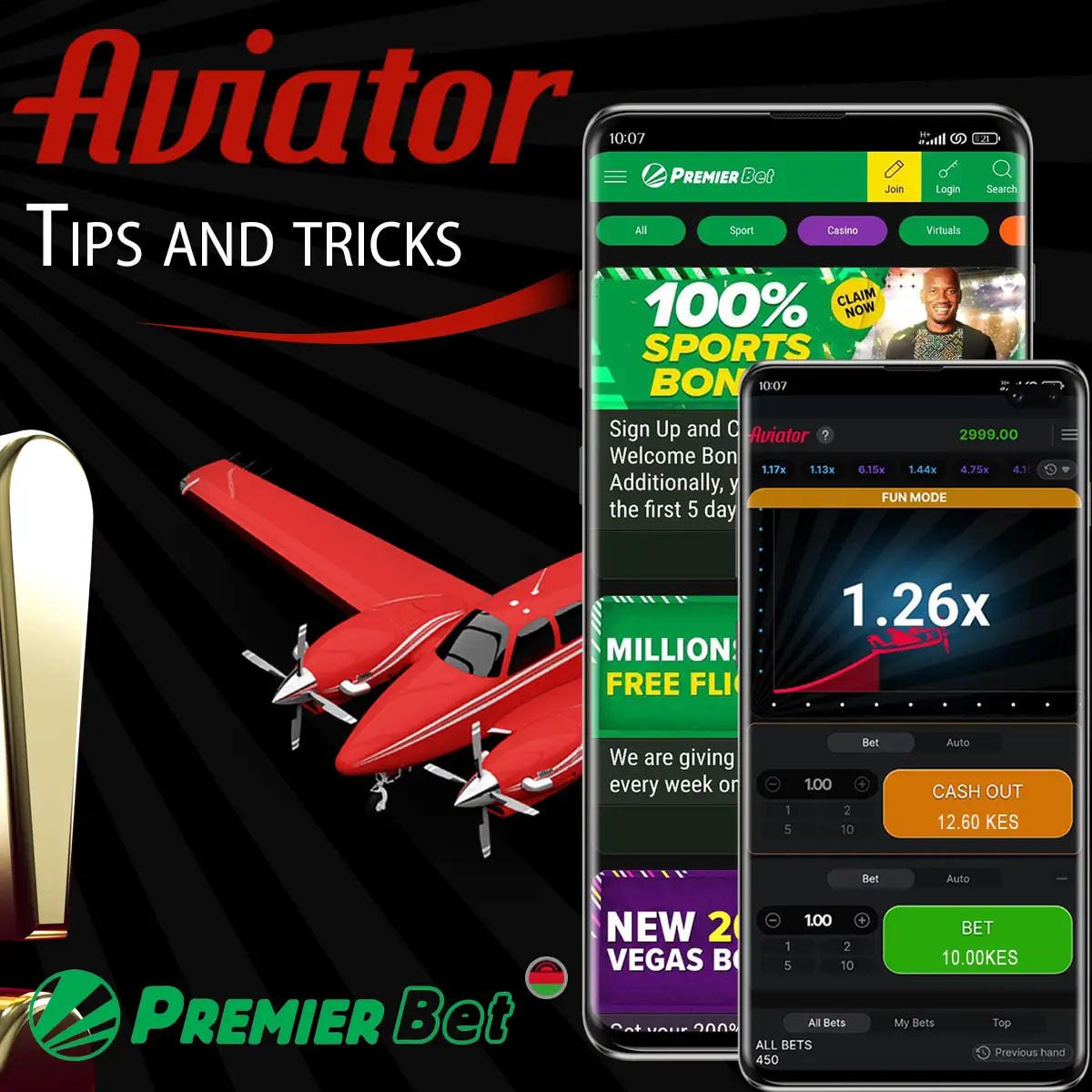 Tips and advice on playing at Premierbet Bet Aviator